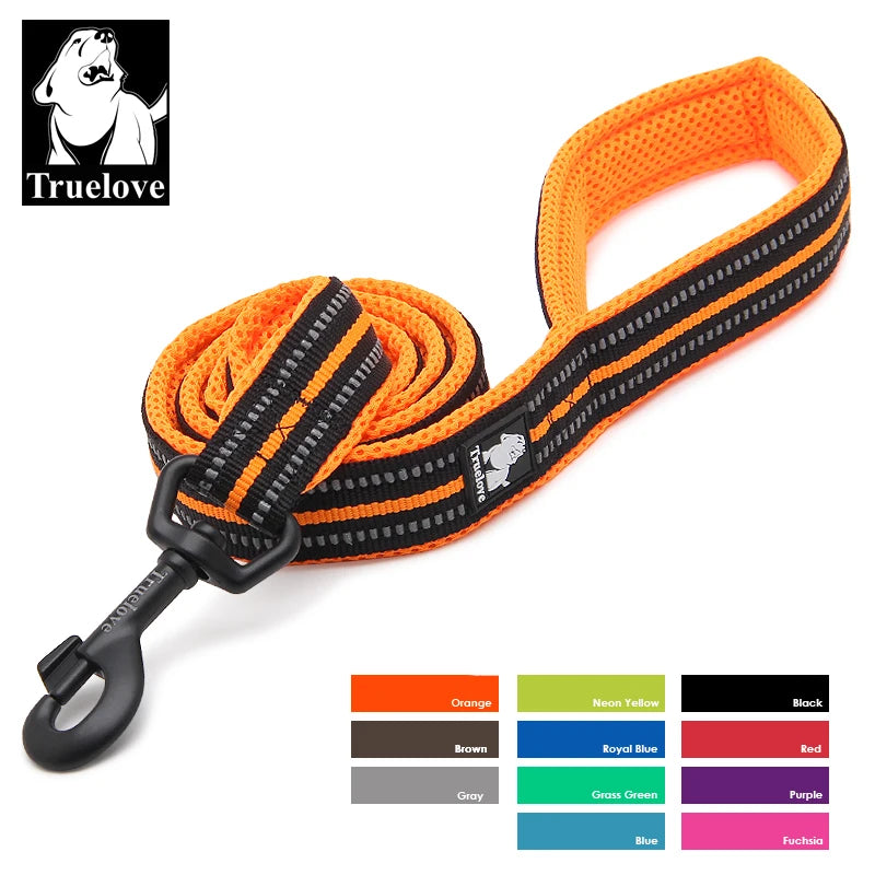 Soft Pet Leash Reflective Nylon Mesh Padded Puppy Large Dog or Cat Walking Training 11 Color